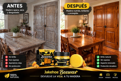 2X1 CERA BEESWAX MUEBLE BRILLO, REVIVIDOR MADERA.