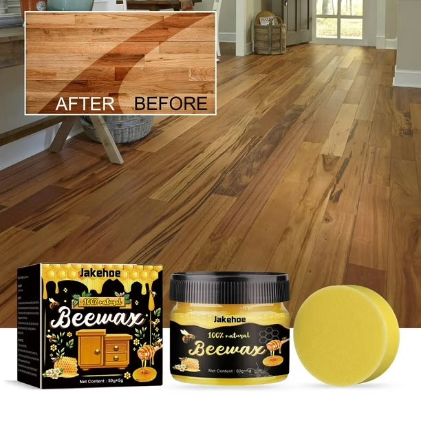 2X1 CERA BEESWAX MUEBLE BRILLO, REVIVIDOR MADERA.